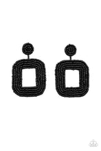 Load image into Gallery viewer, Beaded Bella Earrings - Black - SassyChicGlitz