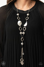 Load image into Gallery viewer, Total Eclipse Of the Heart Necklace - Silver - SassyChicGlitz
