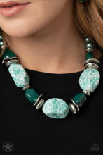Load image into Gallery viewer, In Good Glazes Necklace - Blue - SassyChicGlitz
