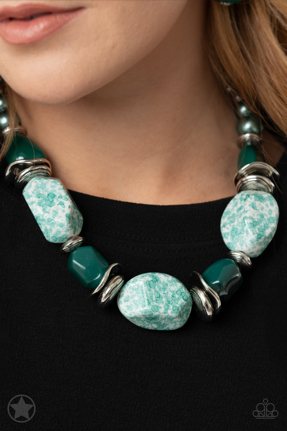 In Good Glazes Necklace - Blue - SassyChicGlitz