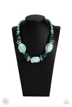 Load image into Gallery viewer, In Good Glazes Necklace - Blue - SassyChicGlitz
