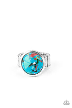 Load image into Gallery viewer, Marble Mosaic Ring - Blue - SassyChicGlitz
