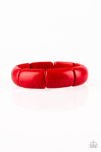 Load image into Gallery viewer, Peace Out Bracelet - Red - SassyChicGlitz
