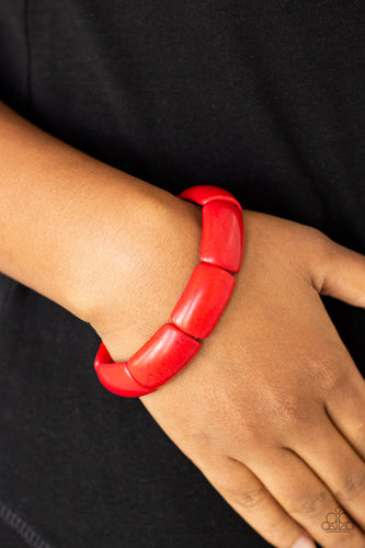 Peace Out Bracelet - Red - SassyChicGlitz