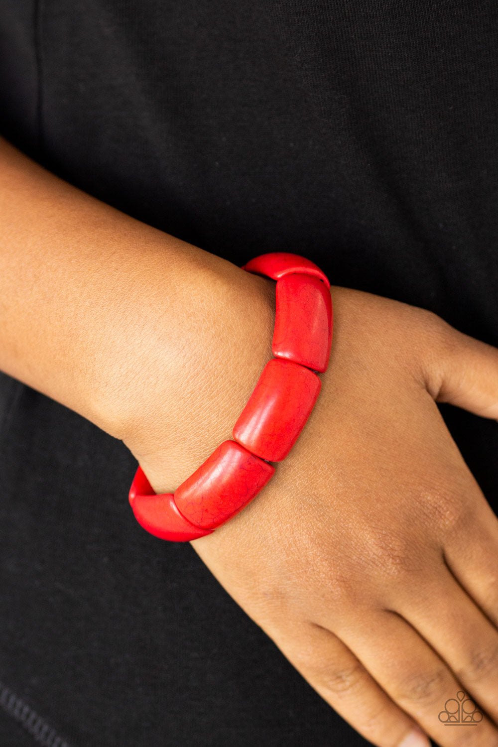 Peace Out Bracelet - Red - SassyChicGlitz