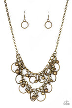 Load image into Gallery viewer, Warning Bells Necklace - Brass - SassyChicGlitz
