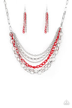 Load image into Gallery viewer, Color Bomb Necklace - Red - SassyChicGlitz
