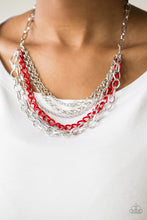 Load image into Gallery viewer, Color Bomb Necklace - Red - SassyChicGlitz

