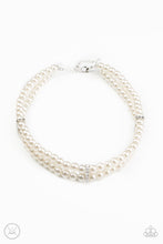 Load image into Gallery viewer, Put On Your Party Dress Necklace - Pearl White - SassyChicGlitz
