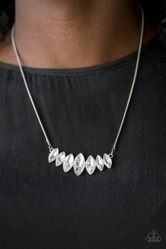 Leading Lady Necklace - White - SassyChicGlitz