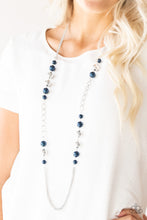 Load image into Gallery viewer, Uptown Talker Necklace - Blue - SassyChicGlitz
