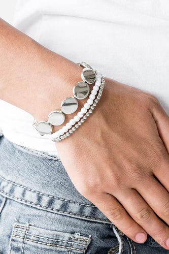 Beyond The Basics Bracelet - White - SassyChicGlitz