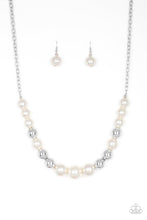 Load image into Gallery viewer, Take Note Necklace - Pearl White - SassyChicGlitz
