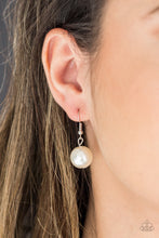 Load image into Gallery viewer, Take Note Necklace - Pearl White - SassyChicGlitz
