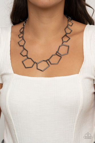 Full Frame Fashion Necklace - Black - SassyChicGlitz