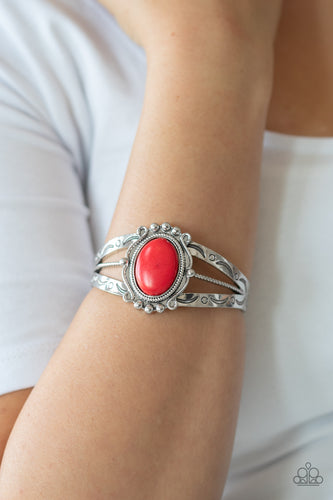 Very TERRA-torial Bracelet - Red - SassyChicGlitz