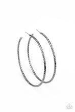 Load image into Gallery viewer, Pump Up The Volume Hoop Earrings - Black - SassyChicGlitz
