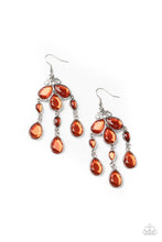 Load image into Gallery viewer, Clear The HEIR Earrings - Orange - SassyChicGlitz
