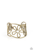 Load image into Gallery viewer, Groovy Sensations Bracelet - Brass - SassyChicGlitz
