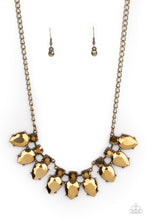Load image into Gallery viewer, Extra Enticing Necklace - Brass - SassyChicGlitz
