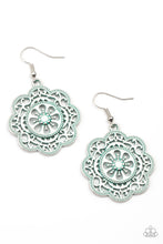Load image into Gallery viewer, Western Mandalas Earrings- Blue - SassyChicGlitz

