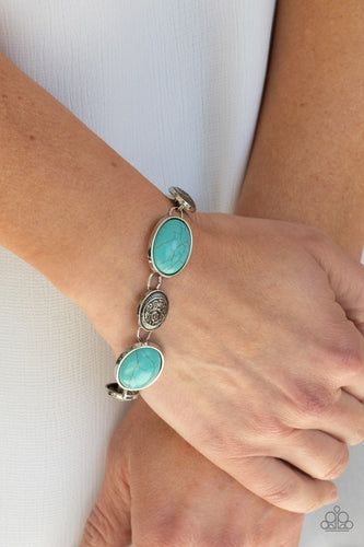 Cactus Country Bracelet - Blue - SassyChicGlitz