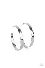 Load image into Gallery viewer, Exhilarated Edge Hoop Earrings- Black - SassyChicGlitz
