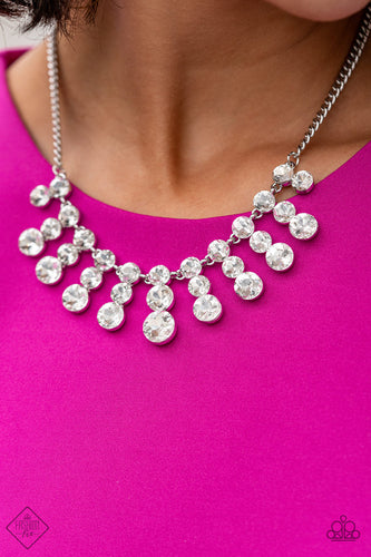 Celebrity Couture Necklace - White - SassyChicGlitz