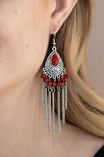 Load image into Gallery viewer, Floating on HEIR Earrings - Red - SassyChicGlitz
