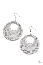 Load image into Gallery viewer, Weaving My Web Earrings - Silver - SassyChicGlitz
