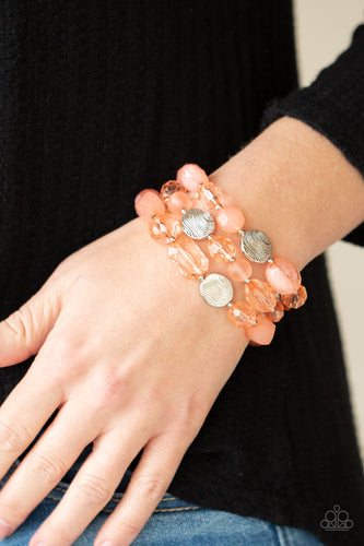 Oceanside Bliss Bracelet - Orange - SassyChicGlitz