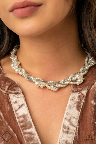 Royal Reminiscence Necklace - White - SassyChicGlitz