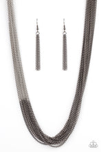 Load image into Gallery viewer, Metallic Merger Necklace - Black - SassyChicGlitz

