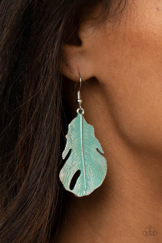 Heads QUILL Roll Earrings - Blue - SassyChicGlitz