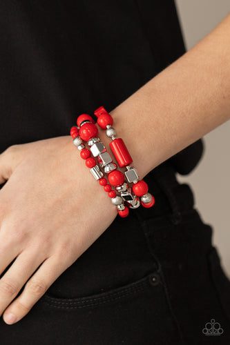 Perfectly Prismatic Bracelet - Red - SassyChicGlitz