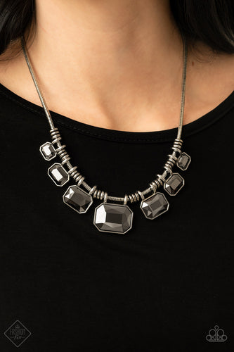 Urban Extravagance Necklace - Silver - SassyChicGlitz