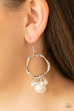 Load image into Gallery viewer, Delectably Diva Clipon Earrings - White - SassyChicGlitz
