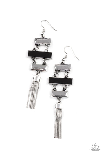 Mind, Body, and SEOUL Earrings - Black - SassyChicGlitz