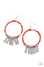 Load image into Gallery viewer, Garden Chimes Earrings - Red - SassyChicGlitz
