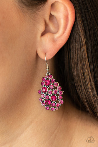 Smolder Effect Earrings - Pink - SassyChicGlitz