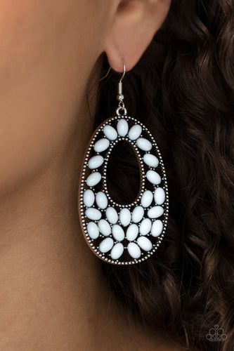 Beaded Shores - White - SassyChicGlitz