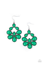 Load image into Gallery viewer, In Crowd Couture Earrings - Green - SassyChicGlitz
