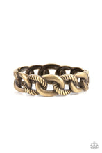 Load image into Gallery viewer, Bold Move Bracelet - Brass - SassyChicGlitz

