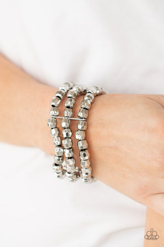 Magnetically Maven Bracelet - Silver - SassyChicGlitz