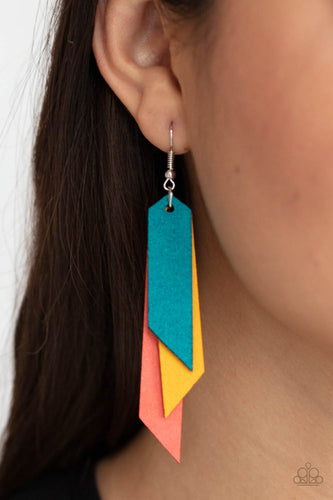 Suede Shade Earrings - Multi - SassyChicGlitz