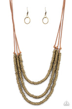 Load image into Gallery viewer, RING to Reason Necklace - Brass - SassyChicGlitz
