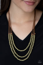 Load image into Gallery viewer, RING to Reason Necklace - Brass - SassyChicGlitz
