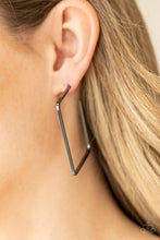 Load image into Gallery viewer, Material Girl Magic Hoop Earrings - Black - SassyChicGlitz
