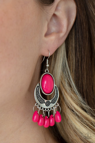 Prairie Flirt Earrings - Pink - SassyChicGlitz