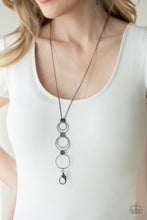 Load image into Gallery viewer, Join The Circle Necklace - Black - SassyChicGlitz
